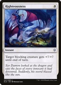 Righteousness from Throne of Eldraine