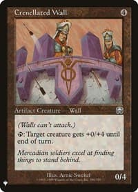 Crenellated Wall from The List Reprints