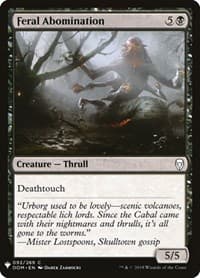 Feral Abomination from The List Reprints