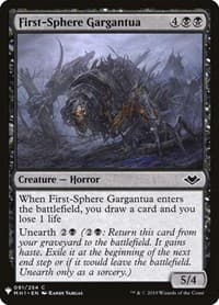 First-Sphere Gargantua from The List Reprints
