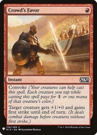 Crowd's Favor from The List Reprints