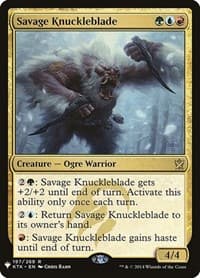 Savage Knuckleblade from The List Reprints