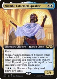 Niambi, Esteemed Speaker (Extended Art) from Core Set 2021