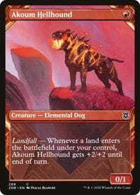 Akoum Hellhound (Showcase) from Zendikar Rising