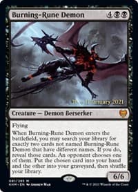 Burning-Rune Demon from Prerelease Cards