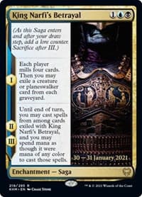 King Narfi's Betrayal from Prerelease Cards