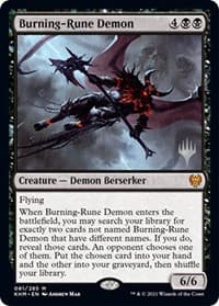 Burning-Rune Demon from Promo Pack: Kaldheim