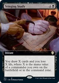 Stinging Study (Extended Art) from Commander 2021