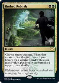 Rushed Rebirth from Promo Pack: Strixhaven