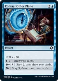 Contact Other Plane from Adventures in the Forgotten Realms