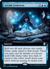 Arcane Endeavor (Extended Art) from Commander: Adventures in the Forgotten Realms