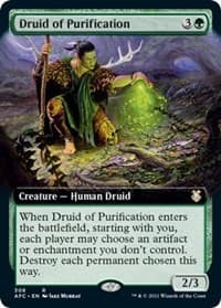 Druid of Purification (Extended Art) from Commander: Adventures in the Forgotten Realms