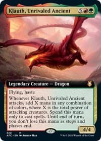 Klauth, Unrivaled Ancient (Extended Art) from Commander: Adventures in the Forgotten Realms