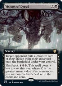 Visions of Dread (Extended Art) from Commander: Innistrad: Midnight Hunt