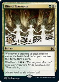 Rite of Harmony from Prerelease Cards