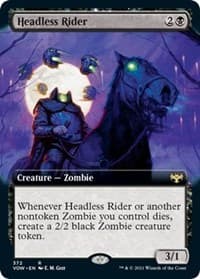 Headless Rider (Extended Art) from Innistrad: Crimson Vow