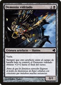 Glaze Fiend (Spanish) - "Demonio vidriado" from Magic Encyclopedia 2011 (Salvat)