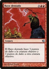 Jagged Lightning (Spanish) - "Rayo dentado" from Magic Encyclopedia 2011 (Salvat)