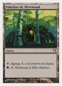 Wirewood Lodge (Spanish) - "Pabellon de Wirewood" from Magic Encyclopedia 2005 (Salvat/Hachette)