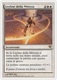 Leyline of the Meek (Italian) - "Leyline della Mitezza" from Magic Encyclopedia 2005 (Salvat/Hachette)