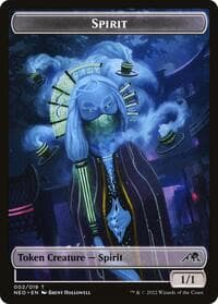 Spirit Token (002) from Kamigawa: Neon Dynasty