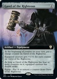 Gavel of the Righteous (Extended Art) from Commander: Streets of New Capenna