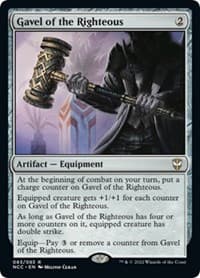 Gavel of the Righteous from Commander: Streets of New Capenna