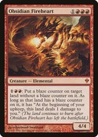 Obsidian Fireheart from Zendikar