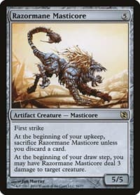 Razormane Masticore from Duel Decks: Elspeth vs. Tezzeret