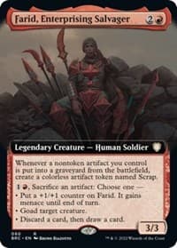 Farid, Enterprising Salvager (Extended Art) from Commander: The Brothers' War