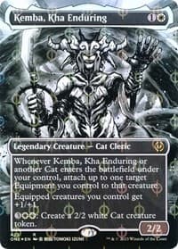 Kemba, Kha Enduring (Borderless) (Step-and-Compleat Foil) from Phyrexia: All Will Be One