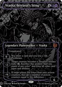 Vraska, Betrayal's Sting (Oil Slick Raised Foil) from Phyrexia: All Will Be One