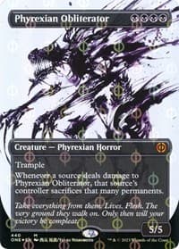 Phyrexian Obliterator (Showcase) (Step-and-Compleat Foil) from Phyrexia: All Will Be One