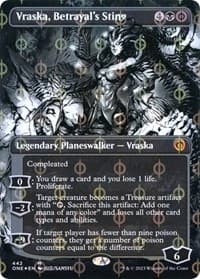 Vraska, Betrayal's Sting (Borderless) (Step-and-Compleat Foil) from Phyrexia: All Will Be One