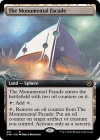 The Monumental Facade (Extended Art) from Phyrexia: All Will Be One