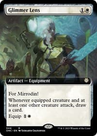 Glimmer Lens (Extended Art) from Commander: Phyrexia: All Will Be One