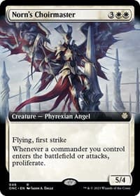 Norn's Choirmaster (Extended Art) from Commander: Phyrexia: All Will Be One