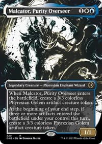 Malcator, Purity Overseer (Showcase) from Phyrexia: All Will Be One