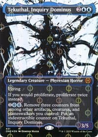Tekuthal, Inquiry Dominus (Showcase) (Step-and-Compleat Foil) from Phyrexia: All Will Be One