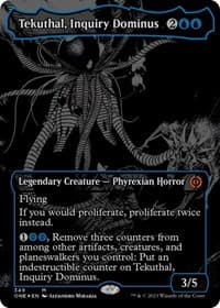 Tekuthal, Inquiry Dominus (Oil Slick Raised Foil) from Phyrexia: All Will Be One