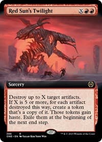 Red Sun's Twilight (Extended Art) from Phyrexia: All Will Be One