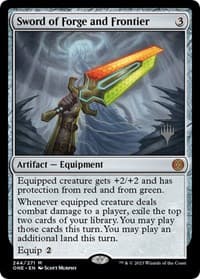 Sword of Forge and Frontier from Promo Pack: Phyrexia: All Will Be One