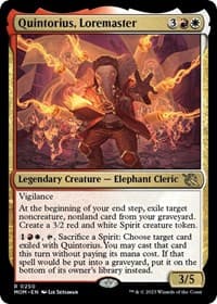 Quintorius, Loremaster from March of the Machine