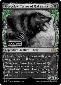 Goreclaw, Terror of Qal Sisma (Serial Numbered) from March of the Machine: Multiverse Legends