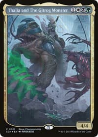 Thalia and The Gitrog Monster from Game Day & Store Championship Promos