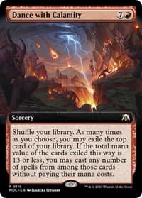 Dance with Calamity (Extended Art) from Commander: March of the Machine