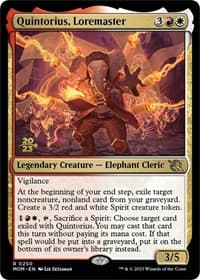 Quintorius, Loremaster from Prerelease Cards