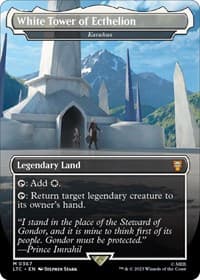 White Tower of Ecthelion - Karakas (Borderless) from Commander: The Lord of the Rings: Tales of Middle-earth
