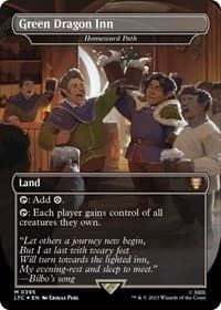 Green Dragon Inn - Homeward Path (Borderless) (Surge Foil) from Commander: The Lord of the Rings: Tales of Middle-earth