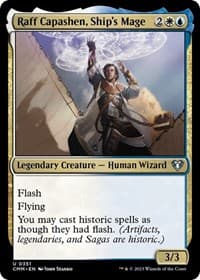 Raff Capashen, Ship's Mage from Commander Masters